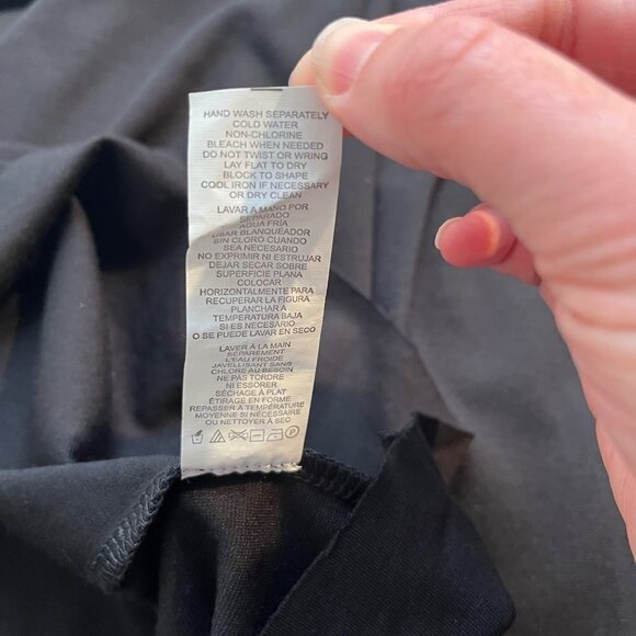 Kensie Womens Draped Ponte Jacket Black Size Large Snap Up Cowl Neck - Picture 9 of 11